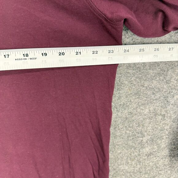 Croft & Barrow Sweater Pullover Men L Large Purple Knit Cotton Long Sleeve - Picture 5 of 7